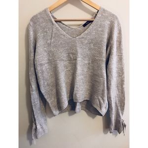 Lightweight Tie Sleeve Sweater